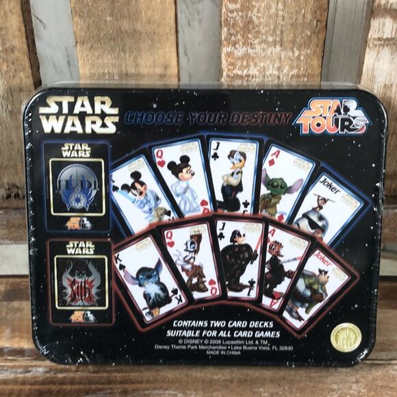 Disney Parks NWT Star Wars Disney Character Dual Playing Cards - Picture 2 of 7